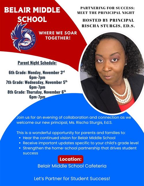 Parent Night meet with new principal